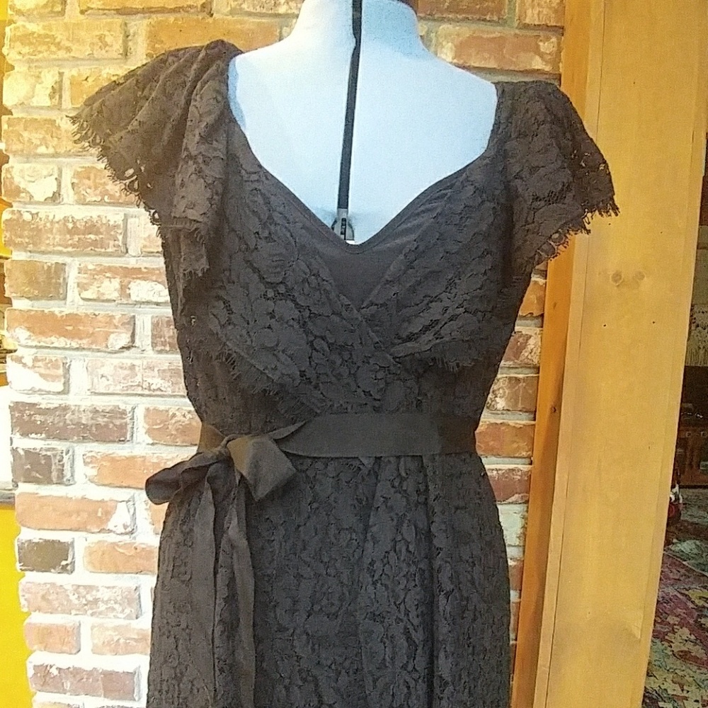 Black lace cocktail dress! Size L